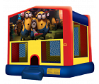 MINIONS 2 IN 1 MODULE JUMPER - basketball hoop included